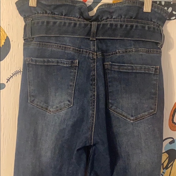 High Waisted Jeans with Tie Belt Size 3 / 27 - Picture 6 of 9